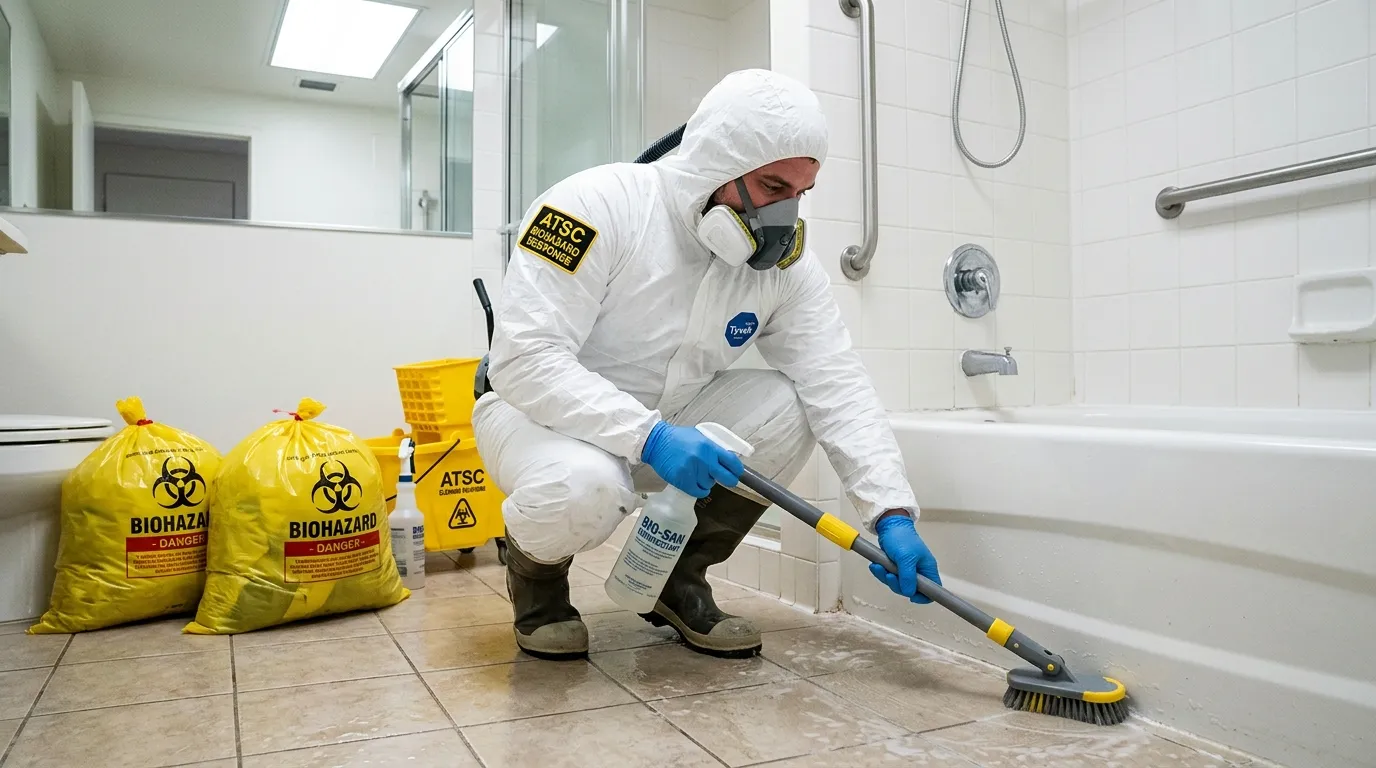 Decontamination equipment deployed for Blood Cleanup in Waltherson